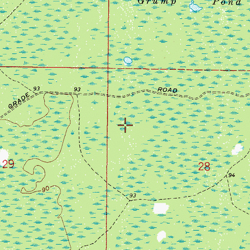 Topographic Map of Wildwood Camp, FL
