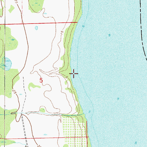 Topographic Map of Shirley Place, FL