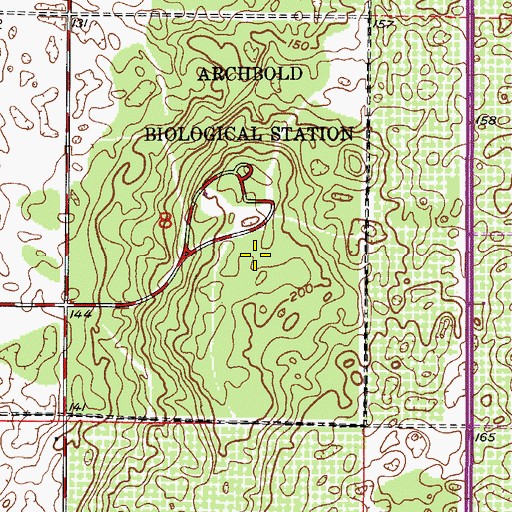 Topographic Map of Archbold Tower, FL
