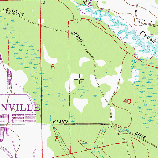 Topographic Map of John F Brown Grant, FL