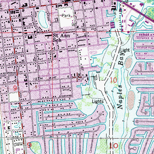 Topographic Map of Gospel Baptist Church, FL