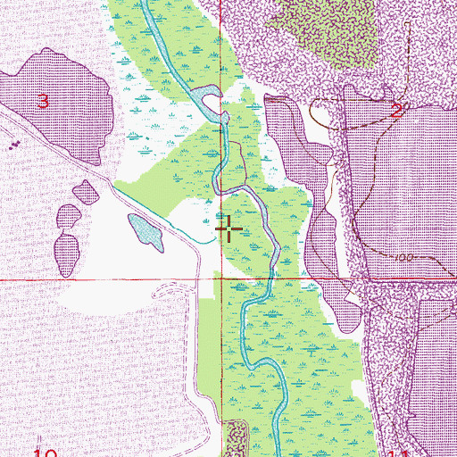 Topographic Map of Camp Branch, FL