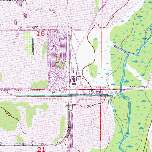 Topographic Map of Clear Springs Mine, FL
