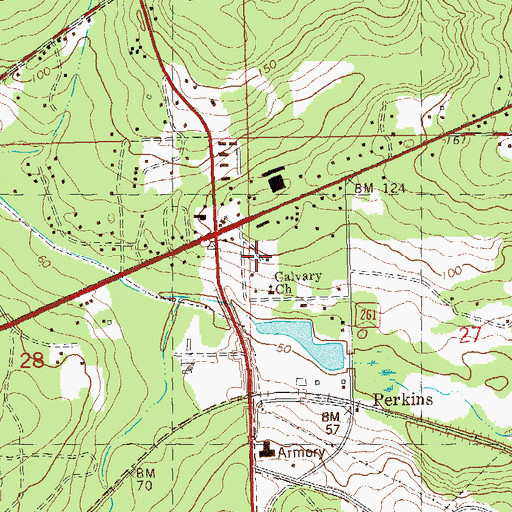 Topographic Map of Register Junction, FL