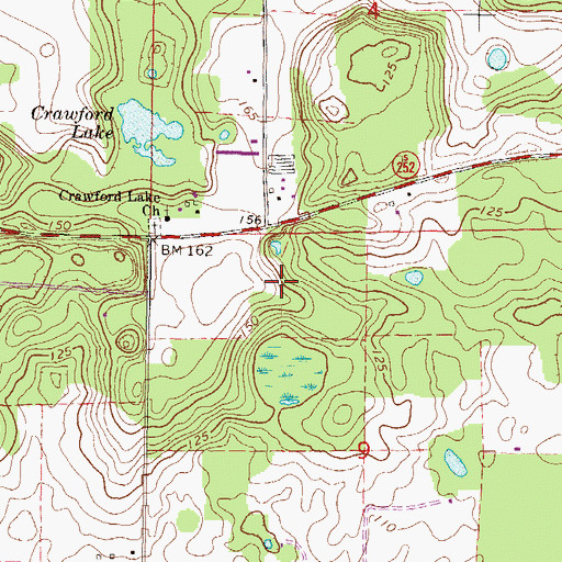 Topographic Map of Pine Mount Church, FL