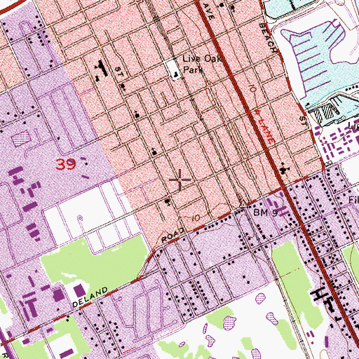 Topographic Map of Lutheran Trinity Church, FL