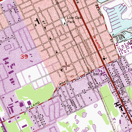 Topographic Map of Free Spirit Christian Center, FL