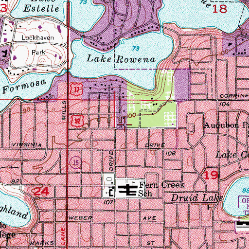 Topographic Map of First Baptist Preschool Center, FL