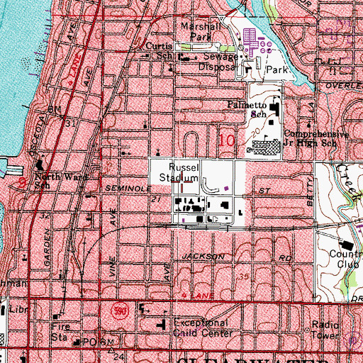 Topographic Map of Good Samaritan Episcopal Church, FL