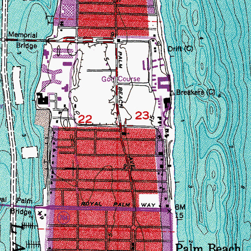 Topographic Map of Lighthouse Baptist Church, FL