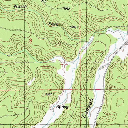 Topographic Map of Hoyle Canyon, AZ