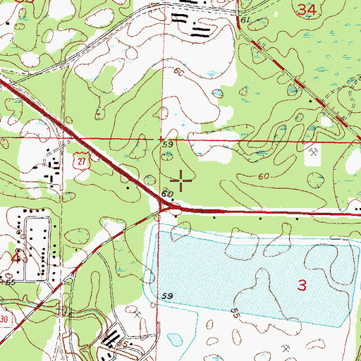 Topographic Map of Foley Junction, FL