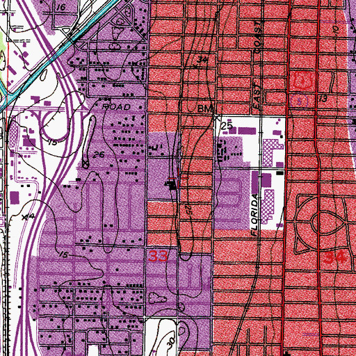 Topographic Map of Covenant Christian Academy, FL