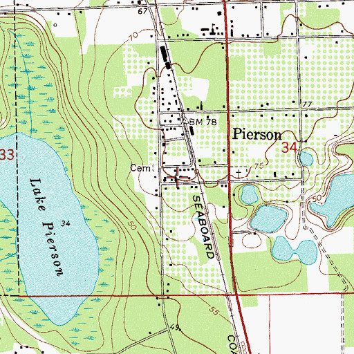 Pierson Florida Map