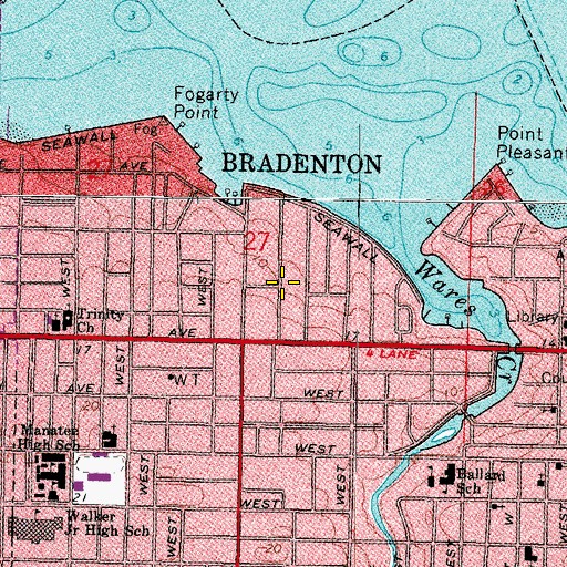 Topographic Map of Full Gospel Lighthouse, FL