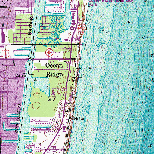 Topographic Map of Hillwood Private School-Montessori, FL