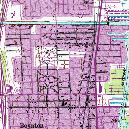 Topographic Map of Matlock Academy, FL