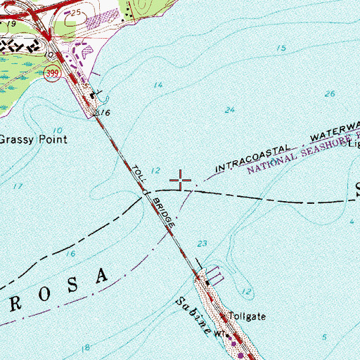 Topographic Map of Bob Silkes Bridge, FL