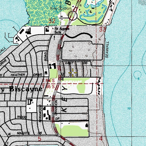 Topographic Map of Lear School, FL