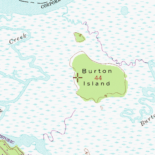 Topographic Map of William Eubanks Grant, FL