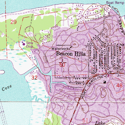 Topographic Map of A Atkinson or F P Sanchez Grant, FL