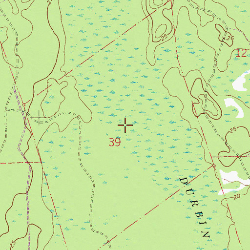 Topographic Map of James Clarke Grant, FL