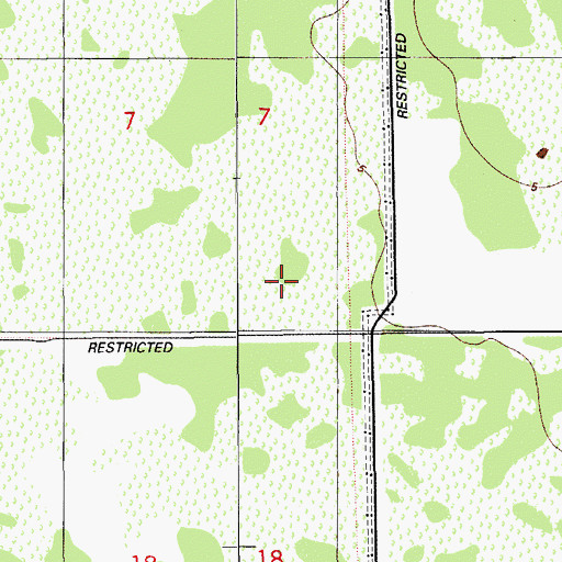 Topographic Map of Northwest Well Field, FL