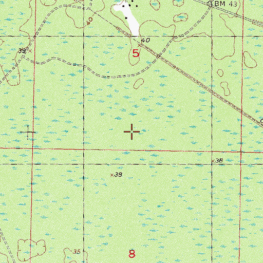 Topographic Map of Wacissa (historical), FL