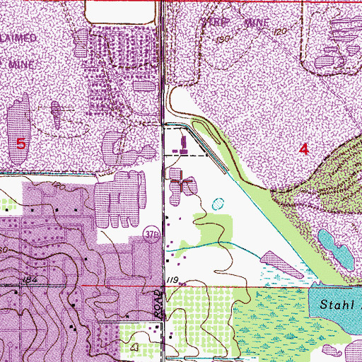 Topographic Map of Meridian Lake, FL
