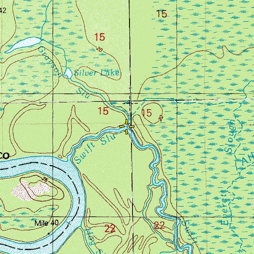Topographic Map of Grayson Slough, FL