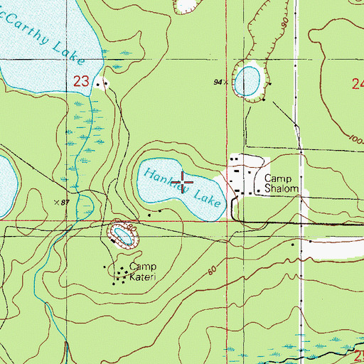 Topographic Map of Hankley Lake, FL