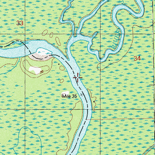 Topographic Map of River Styx, FL