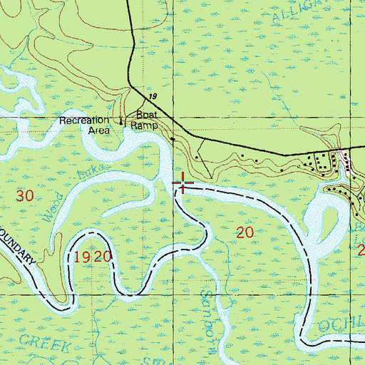Topographic Map of Syfrett Creek, FL