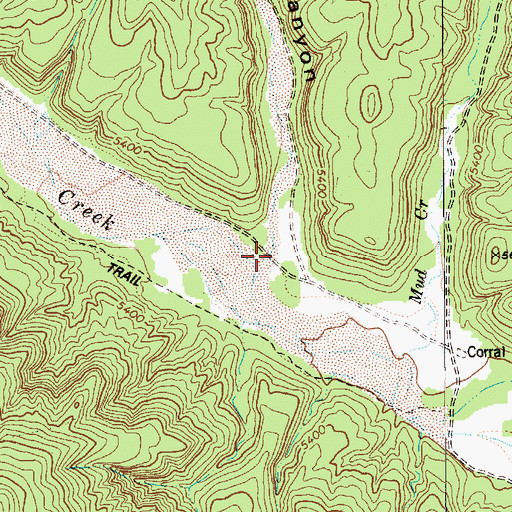 Topographic Map of Jumpoff Canyon, AZ