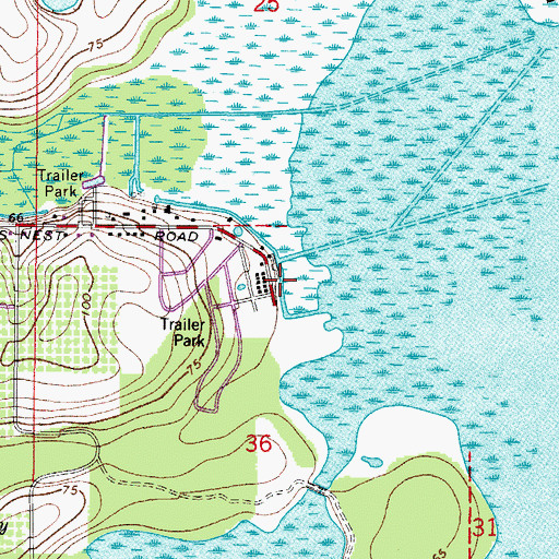 Topographic Map of Eagles Nest, FL