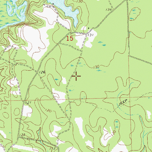 Topographic Map of Joe Budd Wildlife Management Area, FL