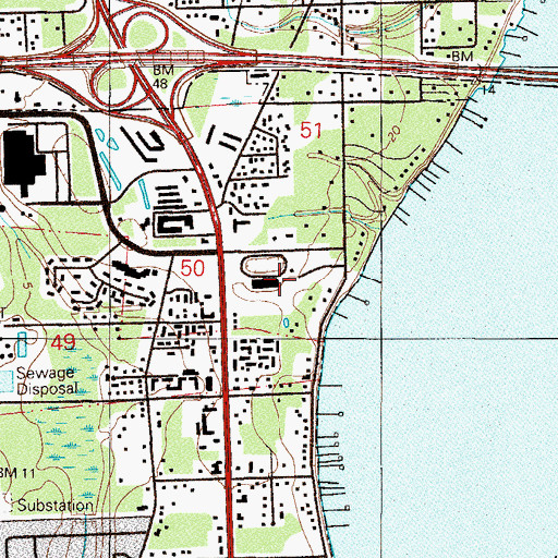 Topographic Map of Orange Park Kennel Club, FL