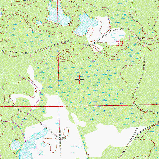Topographic Map of Tiger Branch, FL