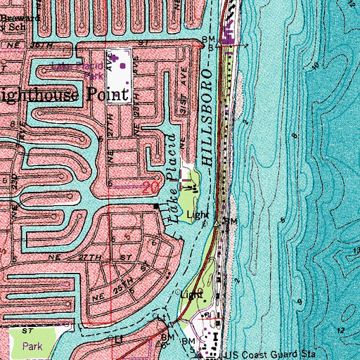 Topographic Map of Lake Placid, FL