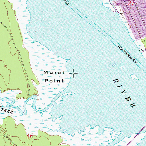 Topographic Map of Murat Point, FL