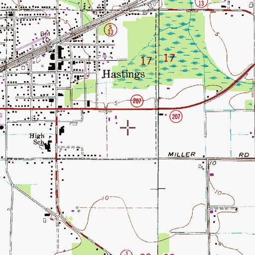 Topographic Map of Resthaven Cemetery and Memorial Park, FL