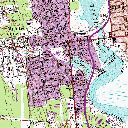 Topographic Map of Fullerwood Elementary School, FL