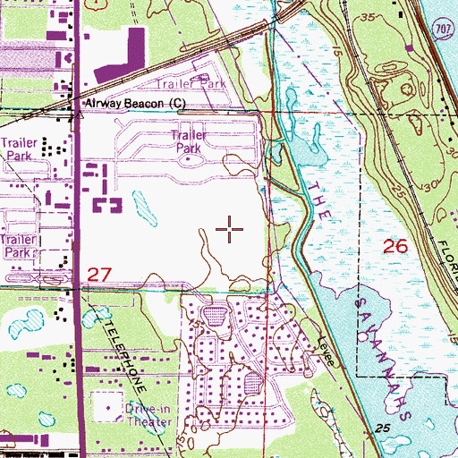 Topographic Map of Jensen Beach to Jupiter Inlet Aquatic Preserve, FL
