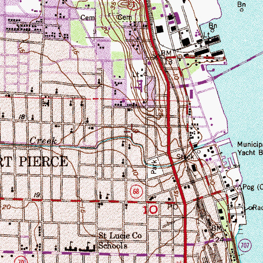 Topographic Map of Liberty Baptist Church, FL