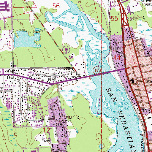 Topographic Map of Seventh Day Adventist Church, FL