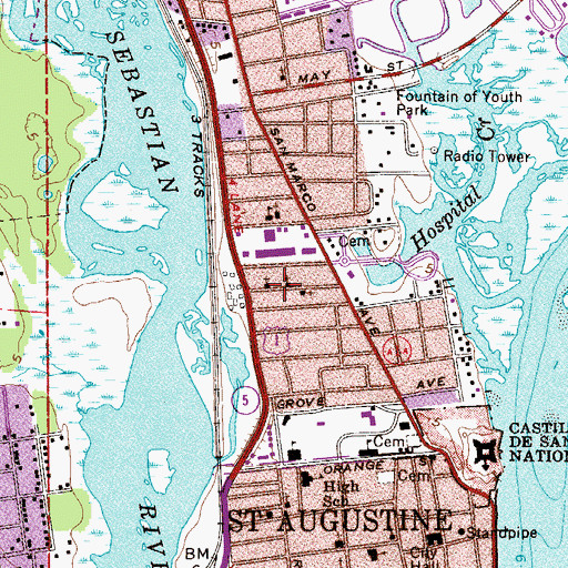 Topographic Map of The Church of Jesus Christ of Latter Day Saints, FL