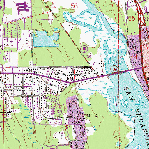 Topographic Map of Calvary Assembly of God Church, FL