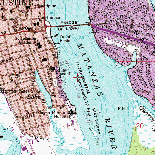 Topographic Map of Saint Paul African Methodist Episcopal Church, FL