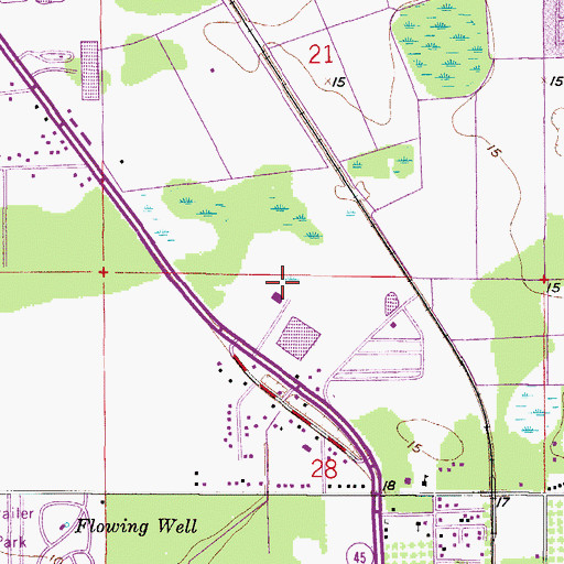 Topographic Map of WRXK-FM (Bonita Springs), FL