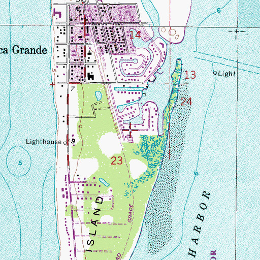 Topographic Map of Boca Grande Helistop, FL